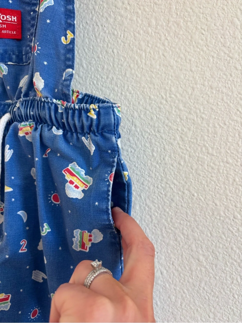 vintage oshkosh overalls sailor print size 24 months/2T